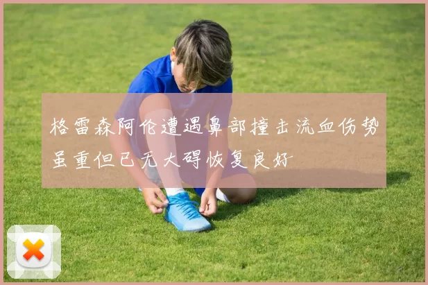 格雷森阿伦遭遇鼻部撞击流血伤势虽重但已无大碍恢复良好